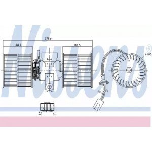 Вентилятор салона AS07333362 на VOLKSWAGEN CADDY I 1995-2004