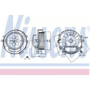 Вентилятор салону AS00059749 на VOLKSWAGEN GOLF VII 2013-2017