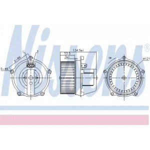 Вентилятор салона AS07305286 на VOLKSWAGEN T4 1990-2003