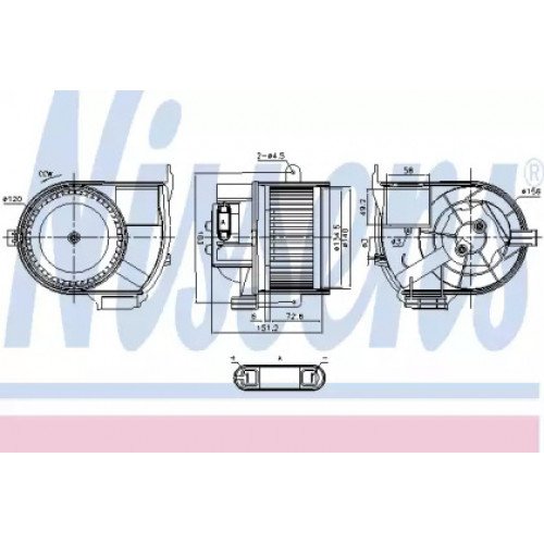 Вентилятор салона AS00059864 на RENAULT CLIO II 1998-2008