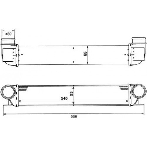 Інтеркулер AS00053435 на BMW 5 (E39) 1995-2003