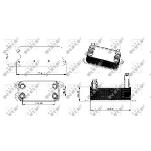 Масляний радіатор AS00053060 на MERCEDES 204 (C-CLASS) 2007-2011