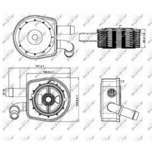 Масляный радиатор AS07302457 на MAZDA 5 2005-2010