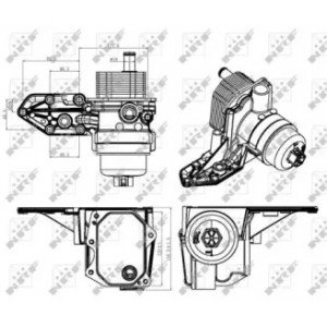 Масляний радіатор AS00053283 на FORD TRANSIT 2006-2013