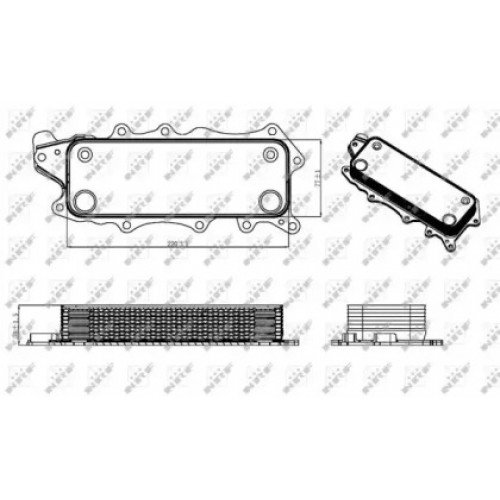 Масляний радіатор AS00053006 на MERCEDES SPRINTER 2006-2013