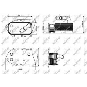 Масляный радиатор AS00052832 на OPEL MERIVA 2003-2010