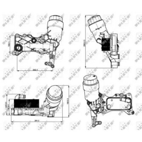 Масляный радиатор AS00053008 на MERCEDES SPRINTER 2006-2013