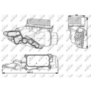 Масляний радіатор AS07316162 на MERCEDES SPRINTER 2006-2013