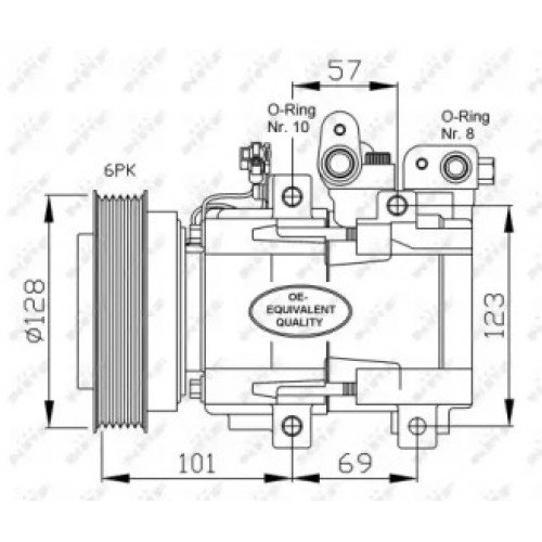 Компрессор кондиционера AS00059511 на HYUNDAI SANTA FE I 2001-2006