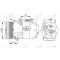 Компресор кондиціонера AS00053333 на FORD FOCUS 2008-2010