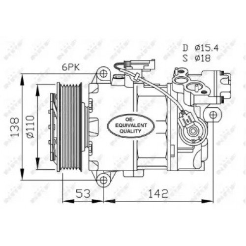 Компресор кондиціонера AS00053422 на BMW X1 (E84) 2009-2012