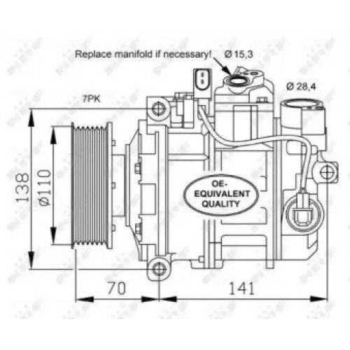 Компресор кондиціонера AS07332437 на AUDI Q7 2006-2010