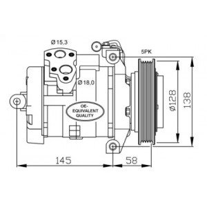 Компресор кондиціонера AS00053009 на MERCEDES SPRINTER 2006-2013