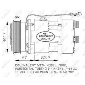 Компресор кондиціонера AS00053353 на FIAT DUCATO 2006-2014