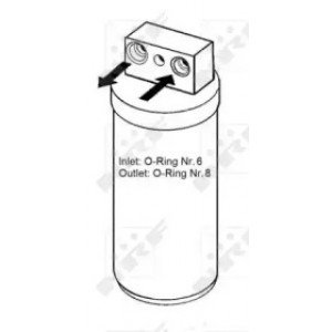 Осушувач кондиціонера AS07329203 на OPEL VECTRA B 1999-2002