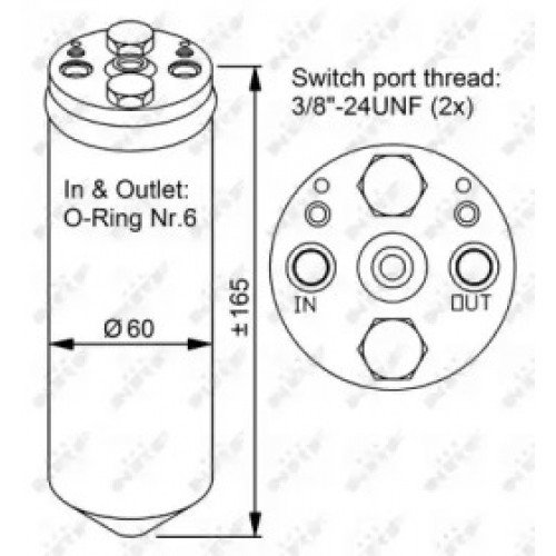 Осушувач кондиціонера AS00053136 на MAZDA 626 (GF) (GW) 2000-2002