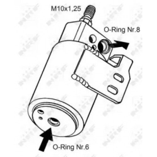 Осушитель кондиционера AS07307266 на OPEL ASTRA G 1998-2009
