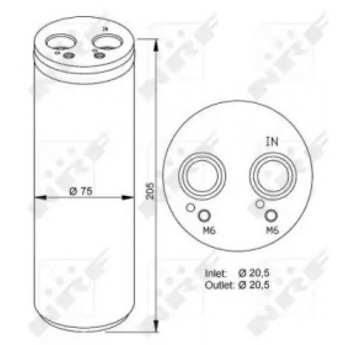 Осушувач кондиціонера AS00053543 на AUDI A4 (B8) 2008-2012