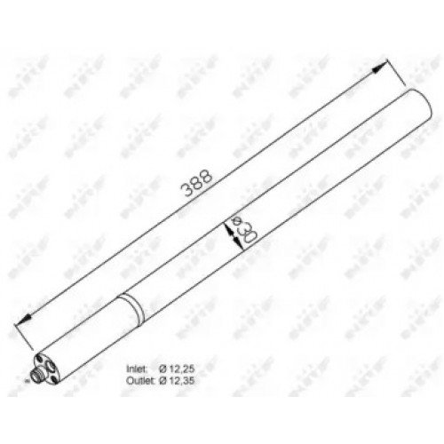 Осушитель кондиционера AS07324574 на VOLKSWAGEN CADDY II 2011-2015