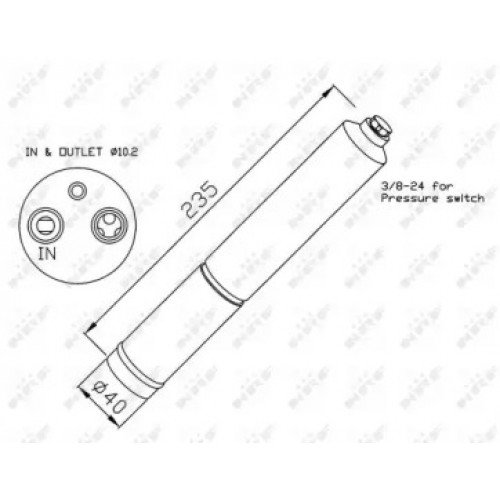 Осушитель кондиционера AS07309309 на NISSAN JUKE 2010-2015