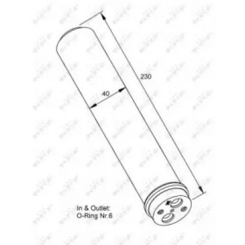 Осушувач кондиціонера AS00052986 на MITSUBISHI OUTLANDER I 2003-2009