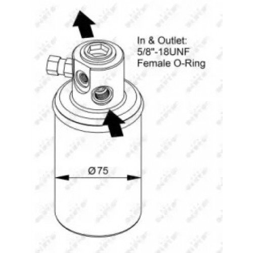Осушитель кондиционера AS07308911 на MERCEDES SPRINTER 2000-2006