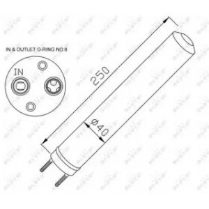 Осушитель кондиционера AS00053184 на CHEVROLET AVEO SDN/HB (T200) 2002-2008