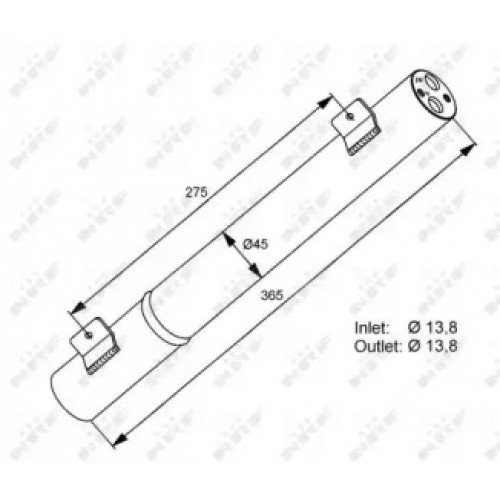 Осушитель кондиционера AS00059408 на MERCEDES 245 (B-CLASS) 2005-2011