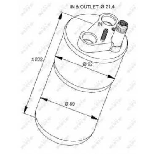 Осушувач кондиціонера AS00059281 на RENAULT LAGUNA 2001-2007
