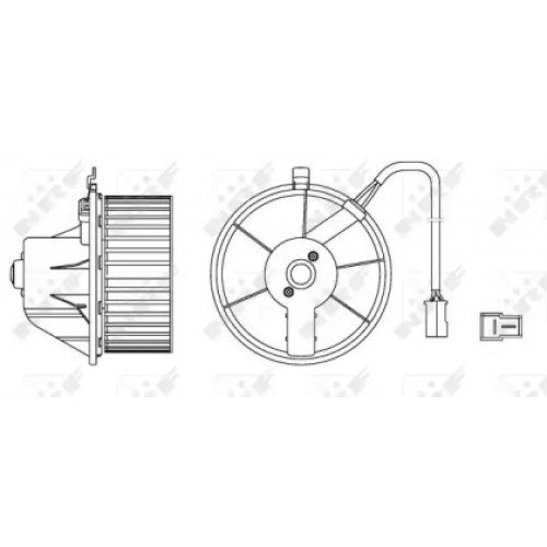 Электродвигатель (вентилятор) салона AS07330410 на VOLKSWAGEN T4 1990-2003