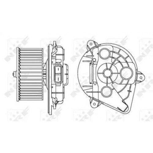 Електродвигун (вентилятор) салону AS07307796 на RENAULT TRAFIC 2002-2007