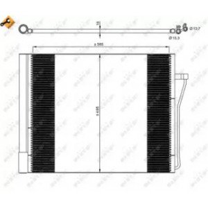 Радиатор кондиционера AS00059662 на BMW 7 (F01) 2008-2015