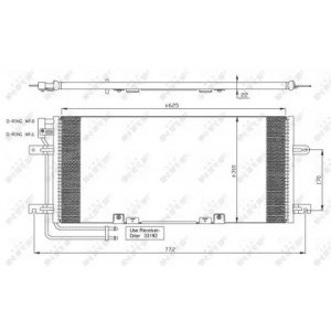 Радіатор кондиціонера AS00059191 на VOLKSWAGEN T4 1990-2003