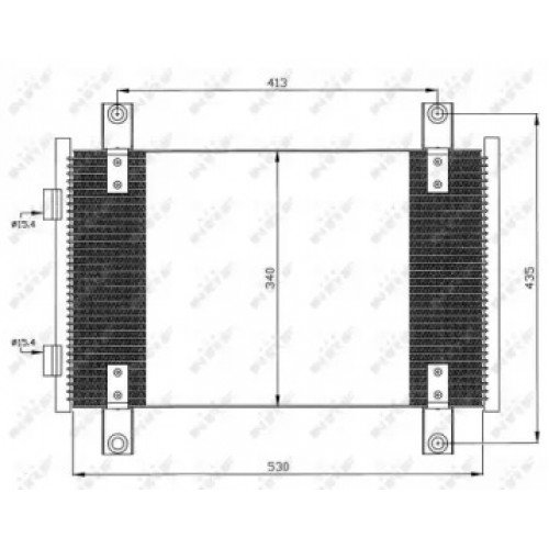 Радіатор кондиціонера AS07335061 на CITROEN JUMPER 2002-2006