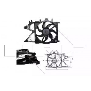 Вентилятор радиатора AS00052879 на OPEL CORSA C 2004-2007