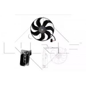 Вентилятор радиатора AS00052534 на VOLKSWAGEN POLO III 1994-2001