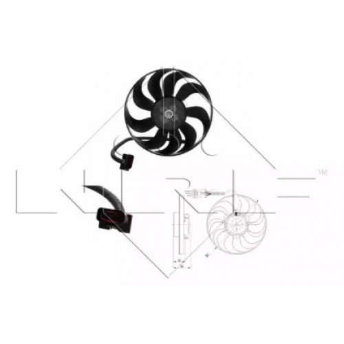 Вентилятор радиатора AS07306880 на SEAT TOLEDO 1996-1999