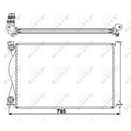 Радіатор охолодження двигуна AS00053545 на AUDI A6 (C6) 2004-2011