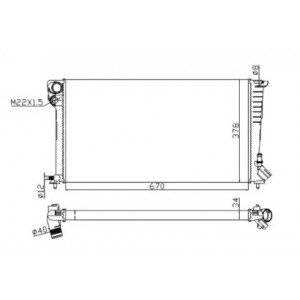 Радиатор охлаждения двигателя AS00052775 на CITROEN BERLINGO 1997-2002