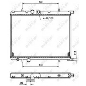 Радиатор охлаждения двигателя AS07339795 на CITROEN C4 2005-2010