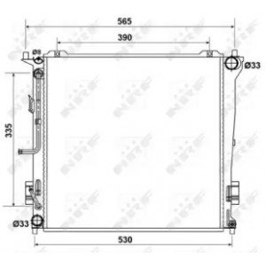 Радиатор охлаждения двигателя AS00053178 на KIA CEED 2007-2009