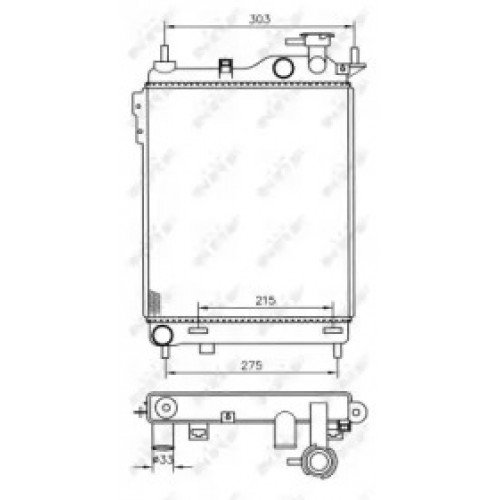 Радіатор охолодження двигуна AS00053225 на HYUNDAI GETZ 2002-2005
