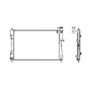 Радиатор охлаждения двигателя AS07329894 на MITSUBISHI COLT (Z30) 2004-2009