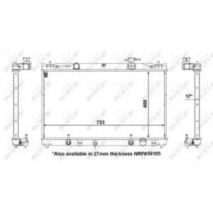 Радіатор охолодження двигуна AS00059206 на TOYOTA CAMRY (XV30) 2002-2006