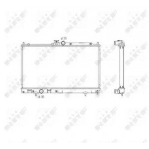 Радіатор охолодження двигуна AS00059395 на MITSUBISHI LANCER IX (CS) 2004-2008