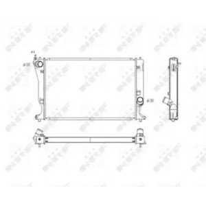 Радіатор охолодження двигуна AS00059202 на TOYOTA AVENSIS 2003-2008