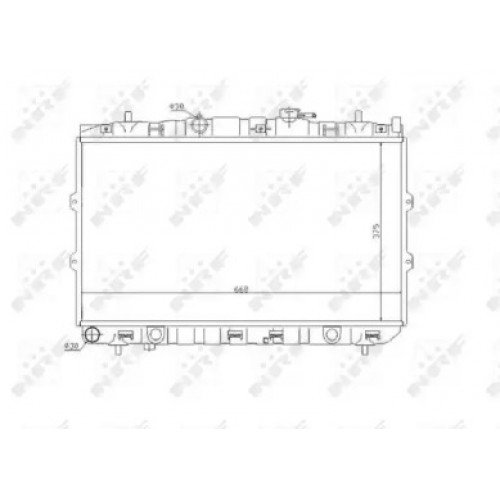 Радиатор охлаждения двигателя AS07338986 на KIA CERATO 2004-2006