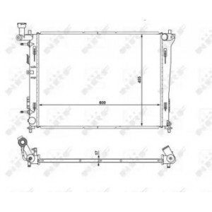 Радіатор охолодження двигуна AS00053201 на HYUNDAI i30 2007-2012