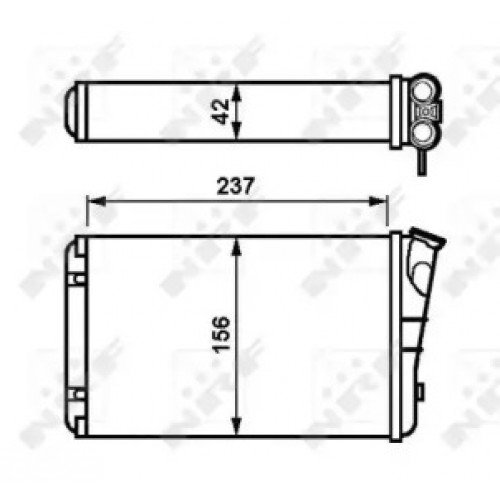 Радиатор печки AS00052911 на OPEL OMEGA B 1994-1999