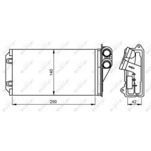 Радиатор печки AS07295790 на CITROEN C2 2003-2009